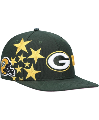 Shop Pro Standard Men's  Green Bay Packers Green Stars Snapback Hat