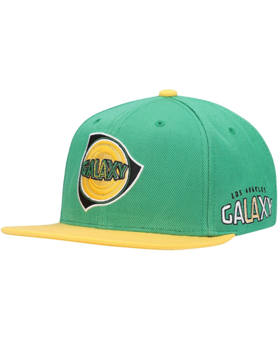 Shop Mitchell & Ness Men's Green La Galaxy Historic Logo Since '96 Two-tone Snapback Hat