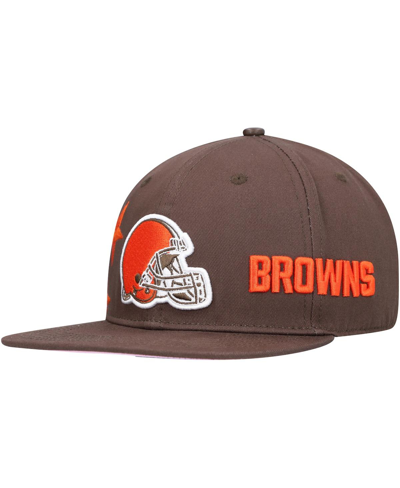 Shop Pro Standard Men's  Cleveland Browns Brown Stars Snapback Hat
