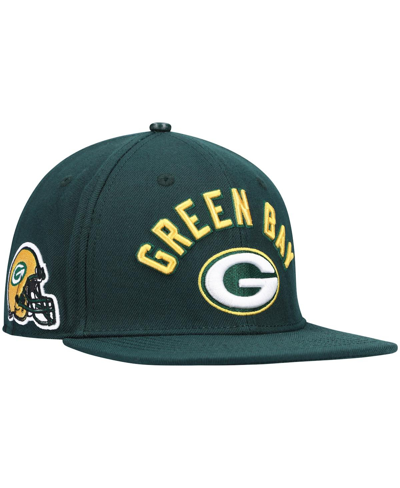Shop Pro Standard Men's  Green Green Bay Packers Stacked Snapback Hat