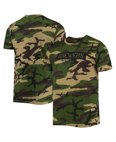 Shop New Era Men's  Camo Milwaukee Brewers Club T-shirt