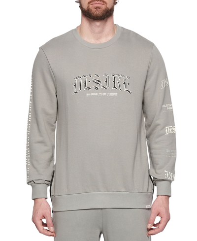 Shop Elevenparis Men's Desire Graphic Sweatshirt In Puritan Grey