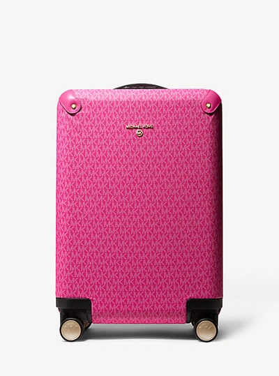 Shop Michael Kors Logo Suitcase In Red