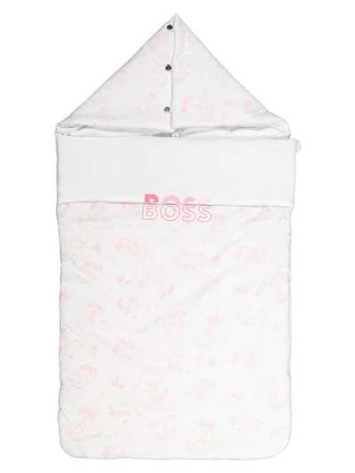 Hugo Boss Kids Baby Sleeping Bag In White | ModeSens