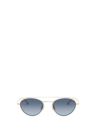 Shop Oliver Peoples Ov1258st Gold Sunglasses