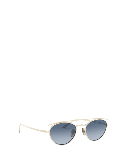 Shop Oliver Peoples Ov1258st Gold Sunglasses