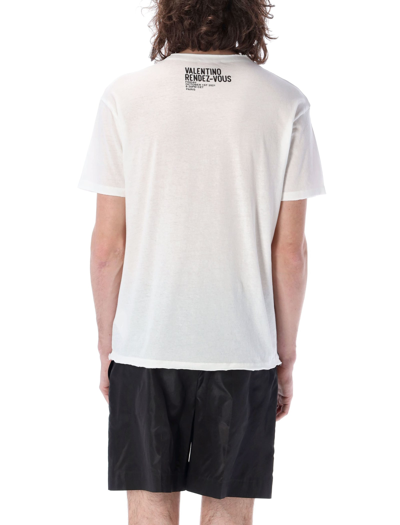 Shop Valentino Archive T-shirt In White