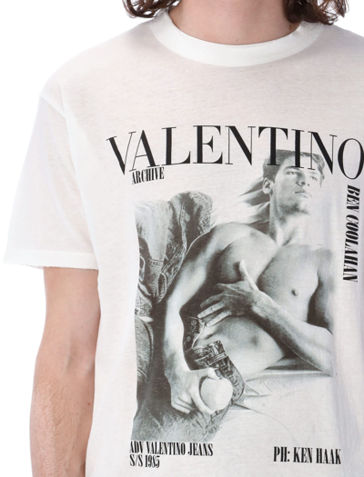 Shop Valentino Archive T-shirt In White