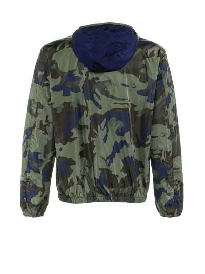 Shop Fay Jacket With Camouflage Motif In Camu