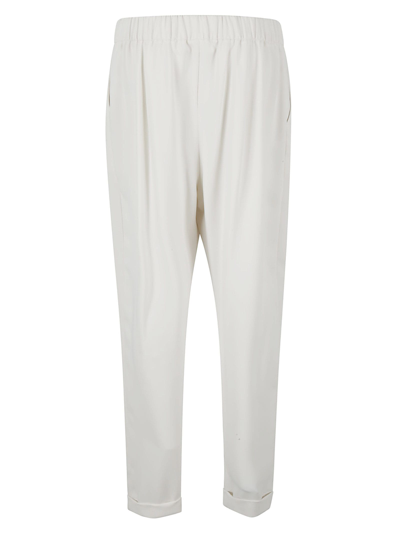 Shop P.a.r.o.s.h Panty Trousers In Off White