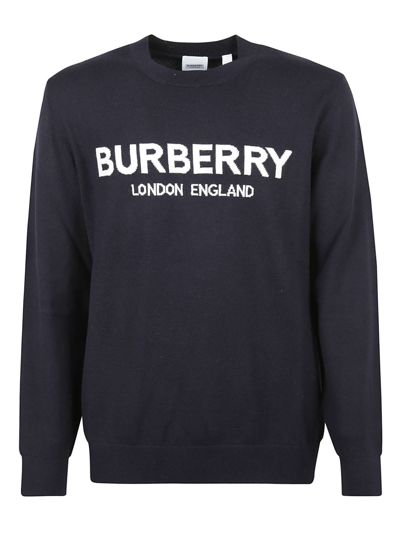 Shop Burberry Fennelle Sweater In Coal Blue