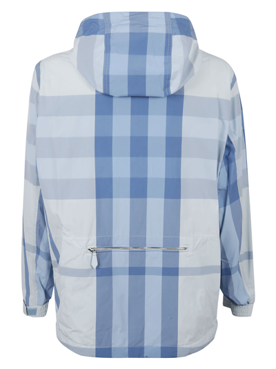 Shop Burberry Jarrett Windbreaker In Sky Blue