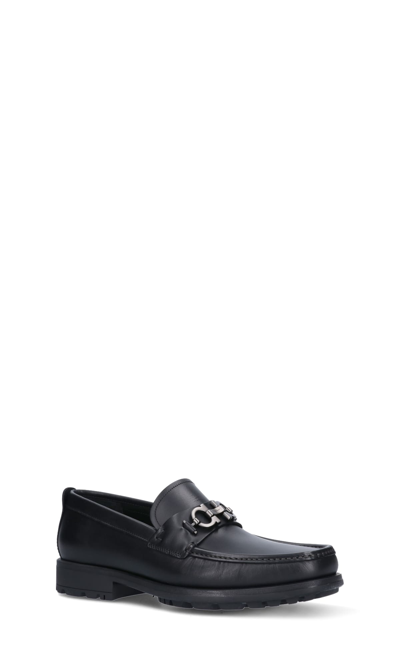 Shop Ferragamo Loafers In Black