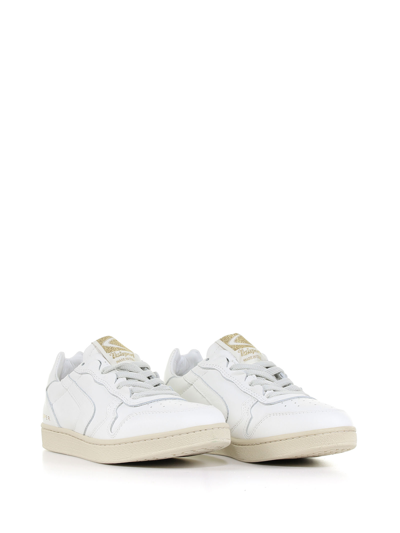 Shop Valsport Super Sneaker In Suede And Mesh In Bianco Bianco