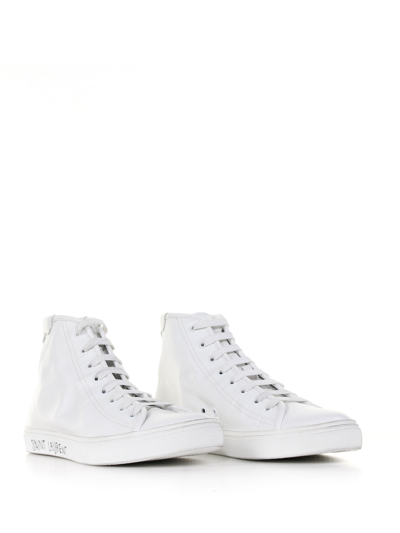 Shop Saint Laurent Malibu Mid-top Sneaker In Smooth Leather In Blanc