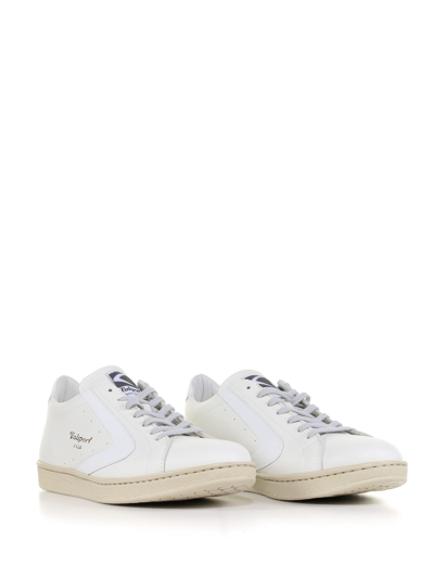 Shop Valsport Tournament Sneaker With Side Logo In Bianco Bianco