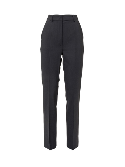 Shop Sportmax Straight Leg Tailored Trousers In Black