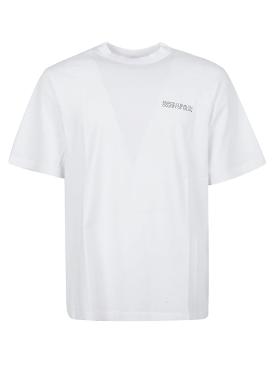 Shop Marcelo Burlon County Of Milan Tempera Cross Over T-shirt In White/black