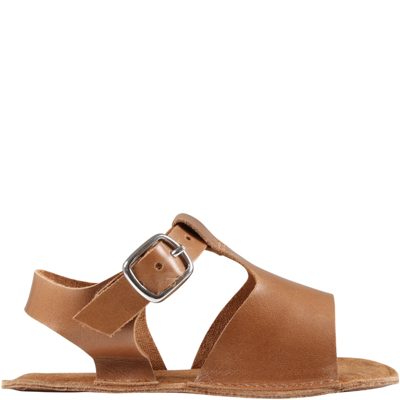 Shop Gallucci Brown Sandals For Baby Kids