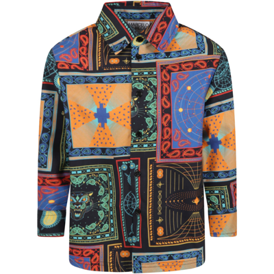 Shop Marcelo Burlon County Of Milan Multicolor Shirt For Boy With Print