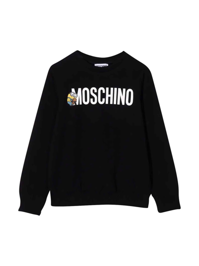 Shop Moschino Unisex Black Sweatshirt In Nero