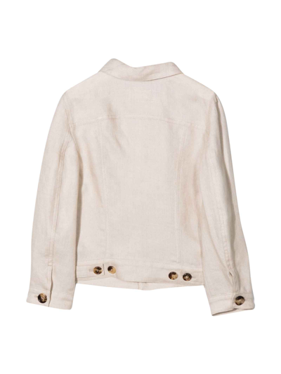 Shop Brunello Cucinelli Beige Lightweight Jacket Boy