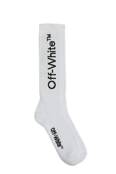 Shop Off-white Socks In White Cotton