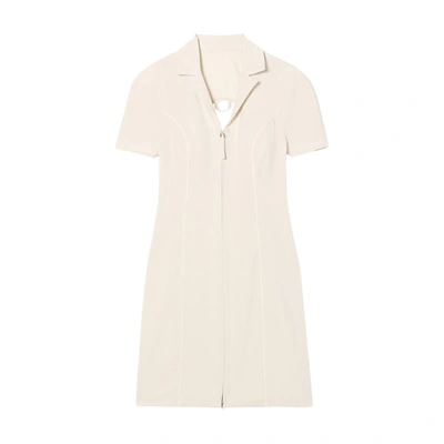 Shop Jacquemus Tangelo Dress In Off White