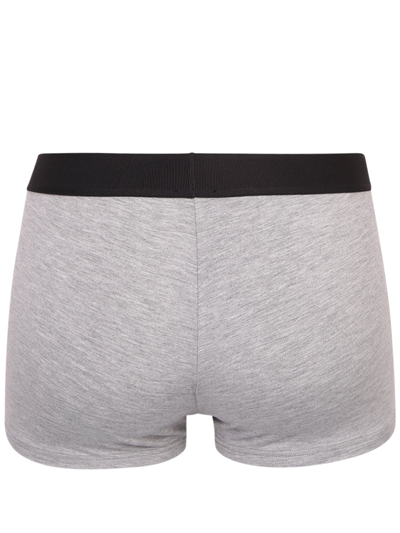 Shop Tom Ford Logo Knickers Boxer In Grey