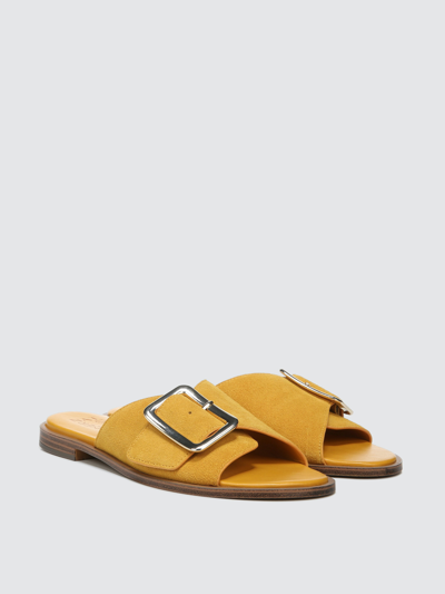 Shop Naturalizer Forrest Slide Sandals In Golden Rod