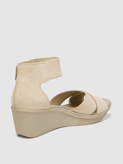 Shop Naturalizer Riviera Wedge Sandals In Porcelain Suede