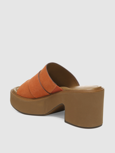 Shop Naturalizer Clara Slip-on Platform Sandals In Pottery