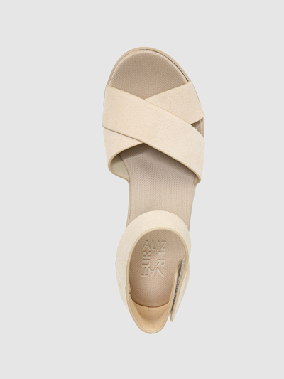 Shop Naturalizer Riviera Wedge Sandals In Porcelain Suede