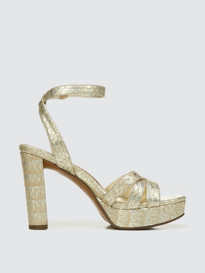 Shop Naturalizer Mallory Strappy Dress Sandals In Gold Snake