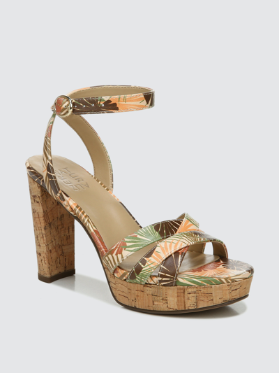 Shop Naturalizer Mallory Strappy Dress Sandals In Natural Leaf