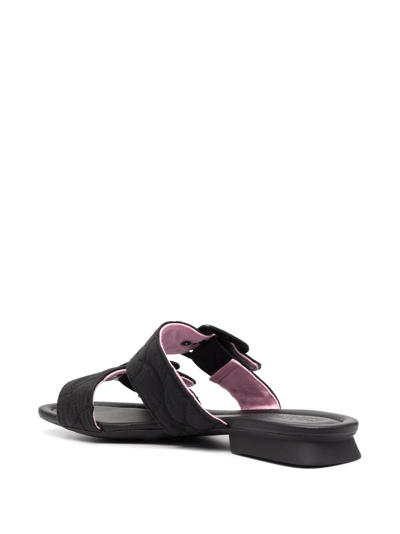 Camper Casi Myra Buckle Sandals In Black