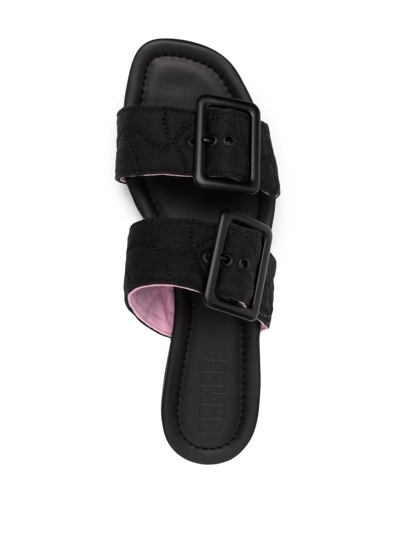 Camper Casi Myra Buckle Sandals In Black