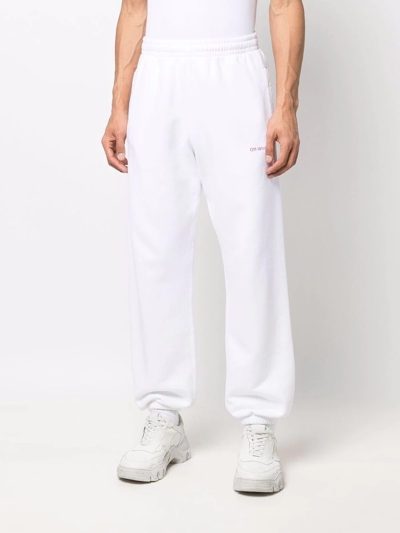 Shop Off-white Gradient-arrow Track Pants In Weiss