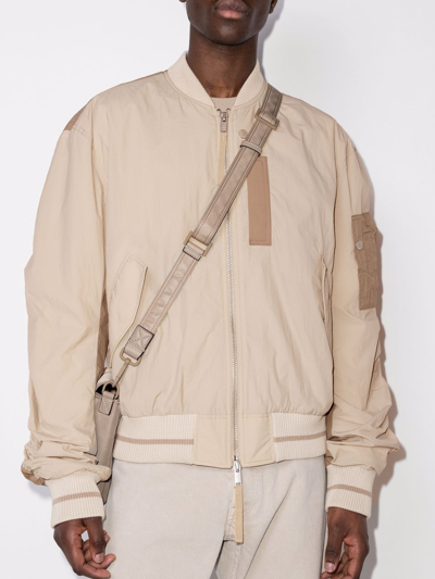 Shop Tom Wood Purth Bomber Jacket In Nude