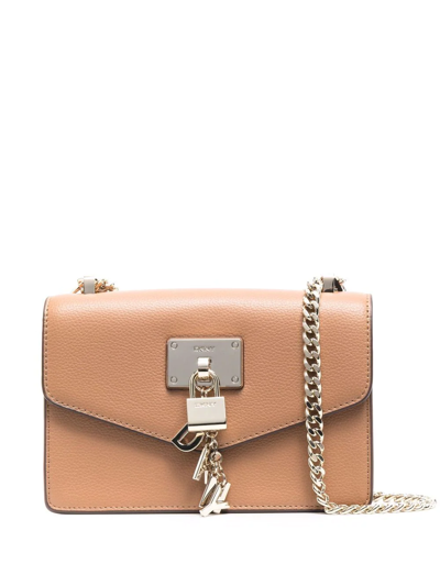 Shop Dkny Elissa Shoulder Bag In Braun