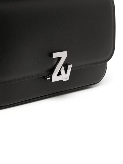 Shop Zadig & Voltaire Logo-plaque Satchel Bag In Black