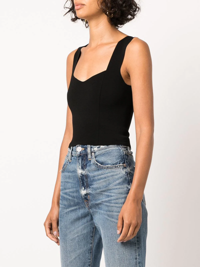 Shop A.l.c Jordana Fitted Vest Tops In Schwarz