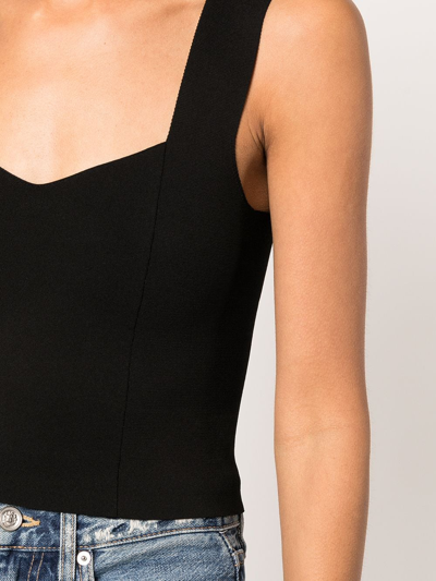 Shop A.l.c Jordana Fitted Vest Tops In Schwarz