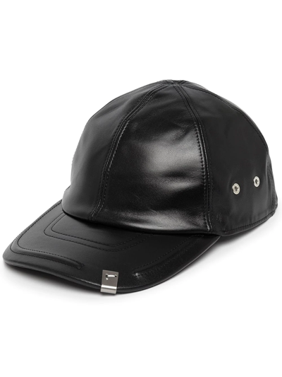 Shop Alyx Lambskin Baseball Cap In Black