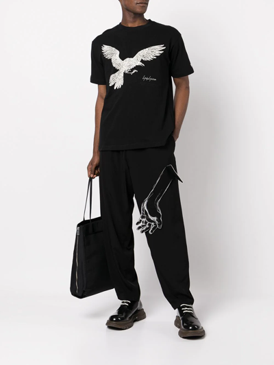 Shop Yohji Yamamoto X New Era Eagle-print T-shirt In Schwarz