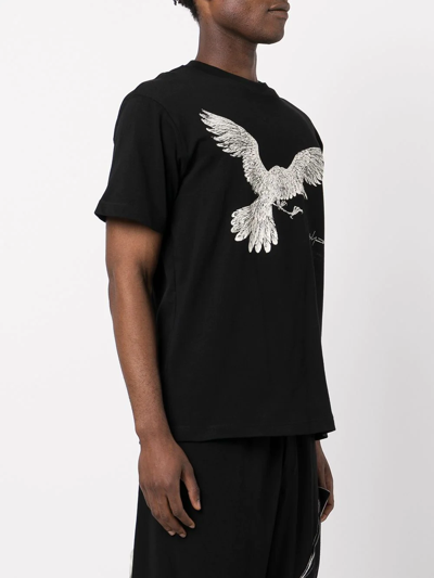 Shop Yohji Yamamoto X New Era Eagle-print T-shirt In Schwarz
