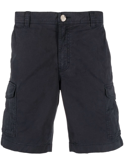 Shop Woolrich Cargo Bermuda Shorts In Blue