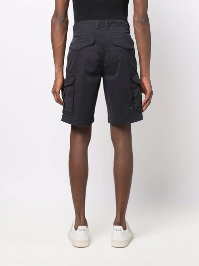 Shop Woolrich Cargo Bermuda Shorts In Blue