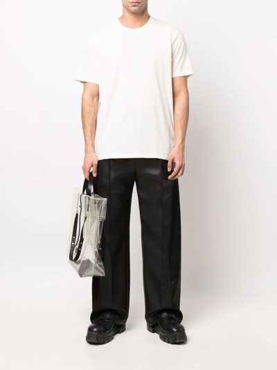 Shop Maison Margiela Three-pack Cotton T-shirt In Weiss