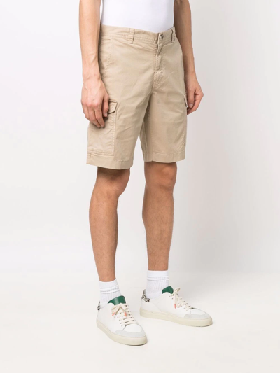 Shop Woolrich Knee-length Cargo Shorts In Nude